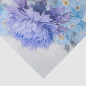 Eetherische madeliefjes & Paarse & Blauwe Bloemen  Tissuepapier (Detail)