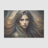 Eetherische Maiden Portret Decoupage Tissuepapier (Voorkant)
