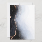 Eetherische Mist Ombre Navy Blue Moody verjaardags Kaart (Achterkant)