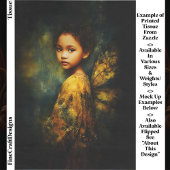 Eetherische Mixed Race Fairy in de herfst EG4L Dec Tissuepapier