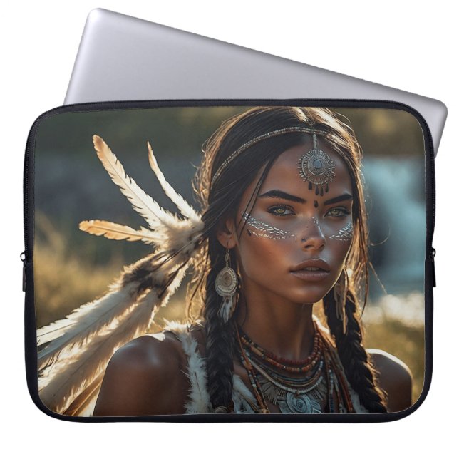 Eetherische Native Beauty Spirit Electronics Bag Laptop Sleeve (Voorkant)