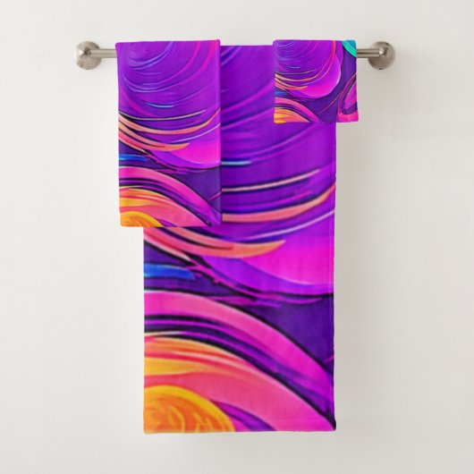 Eetherische neon: Abstracte dromen Bad Handdoek (Insitu)
