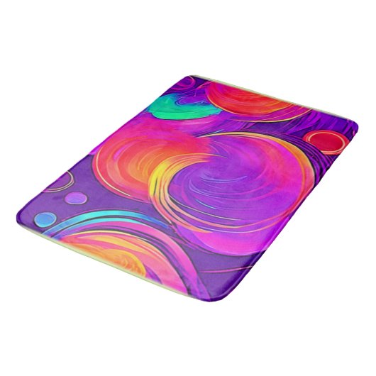 Eetherische neon: Abstracte dromen Badmat (Gekanteld)