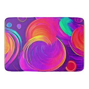 Eetherische neon: Abstracte dromen Badmat