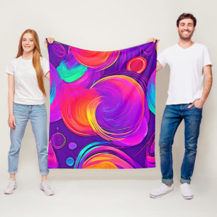 Eetherische neon: Abstracte dromen Fleece Deken