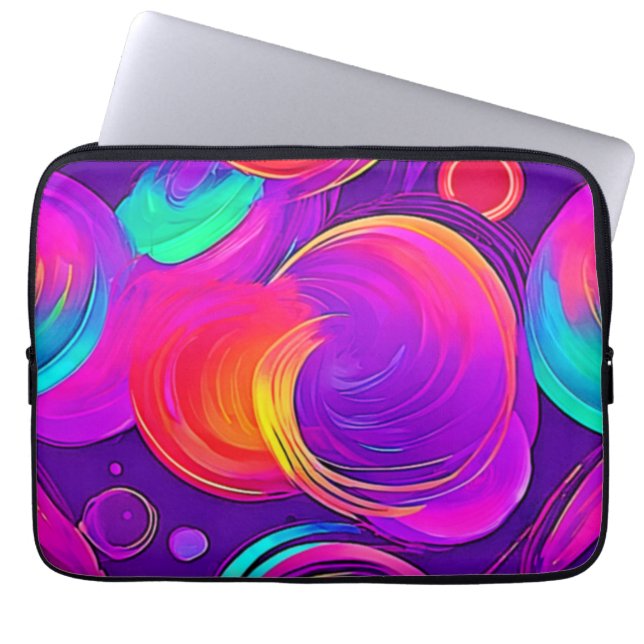 Eetherische neon: Abstracte dromen Laptop Sleeve (Voorkant)