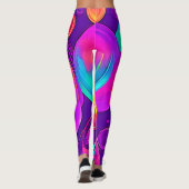 Eetherische neon: Abstracte dromen Leggings (Achterkant)