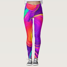 Eetherische neon: Abstracte dromen Leggings