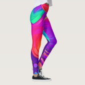 Eetherische neon: Abstracte dromen Leggings (Rechts)