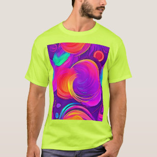 Eetherische neon: Abstracte dromen T-shirt