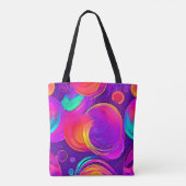 Eetherische neon: Abstracte dromen Tote Bag (Achterkant)