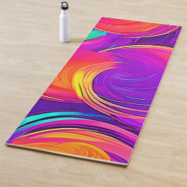 Eetherische neon: Abstracte dromen Yogamat