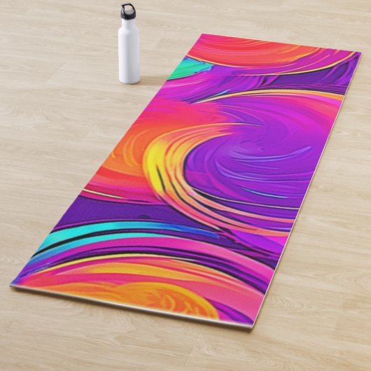 Eetherische neon: Abstracte dromen Yogamat (In situ)