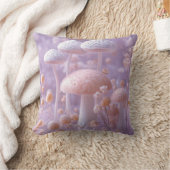 Eetherische pluche paddenstoel tuin, zachte pastel kussen (Deken)