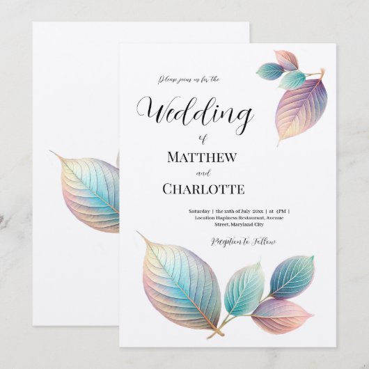 Eetherische schoonheid zachte toon grillige pastel (Voorkant / Achterkant)