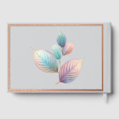 Eetherische schoonheid zachte toon grillige pastel gastenboek (Achterkant)