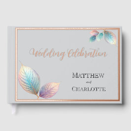 Eetherische schoonheid zachte toon grillige pastel gastenboek