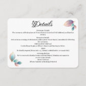 Eetherische schoonheid zachte toon grillige pastel informatiekaartje (Voorkant)