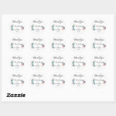Eetherische schoonheid zachte toon grillige pastel ronde sticker (Vel)