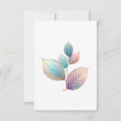 Eetherische schoonheid zachte toon grillige pastel save the date (Achterkant)