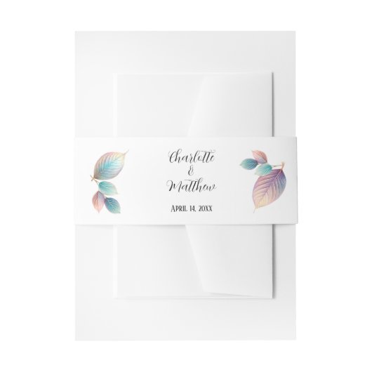 Eetherische schoonheid zachte toon grillige pastel uitnodigingen wikkel (Voorkant Voorbeeld)