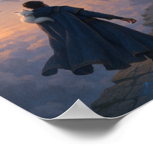 Eetherische Sky City Poster (Hoek)