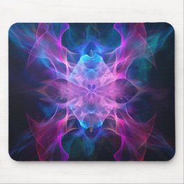 Eetherische slierten: Blue & Mauve Kirlian Art Muismat