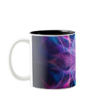 Eetherische slierten: Blue & Mauve Kirlian Art