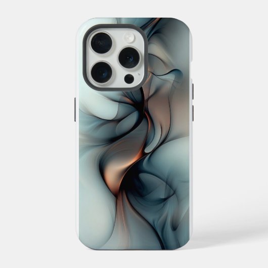 Eetherische stroom – Abstracte elegantie iPhone 15 iPhone Hoesje (Achterkant)
