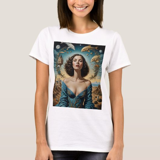 Eetherische Surreal Fantasy Art T-shirt (Voorkant)