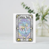 Eetherische Tarot – Fairy met kristallen bol Briefkaart (Staand voorkant)