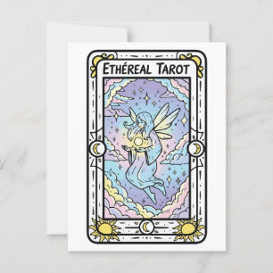 Eetherische Tarot – Fairy met kristallen bol Briefkaart