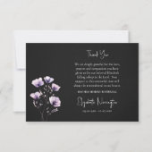 Eetherische violette bloemen Orthodoxe Christelijk Bedankkaart (Voorkant)