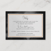 Eetherische Waterverf Dark Moody Wedding Details Informatiekaartje (Voorkant)