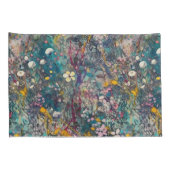 Eetherische Wildflower Dreams Abstract Art Design Kussensloop (Achterkant-Rechts)