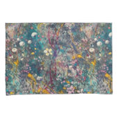 Eetherische Wildflower Dreams Abstract Art Design Kussensloop (Voorkant-Rechts)