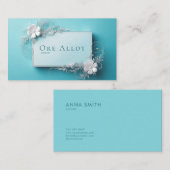 Eetherische Winter Magie Kristallijne Botanische Visitekaartje (Voorkant / Achterkant)