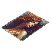 Eetherische zeemeermin Art Print Fantasy Onderwate Notitieboek (Linkerzijde)