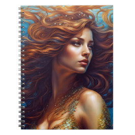 Eetherische zeemeermin Art Print Fantasy Onderwate Notitieboek