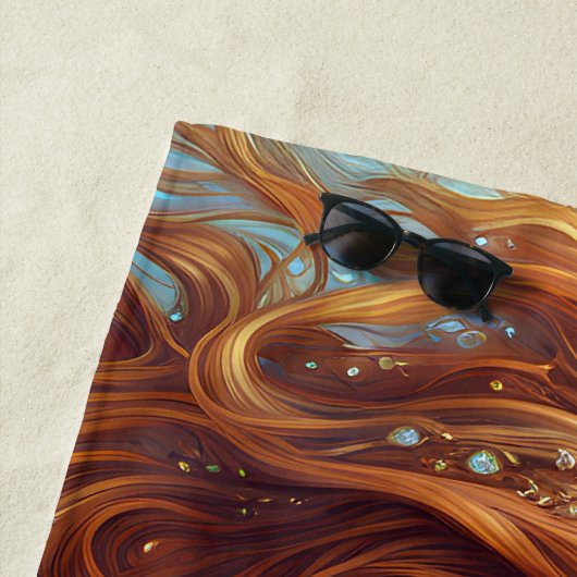 Eetherische zeemeermin Art Print Fantasy Onderwate Strandlaken (In situ)