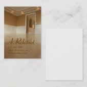 eetkamer in een nieuw bouwterrein visitekaartje (Voorkant / Achterkant)