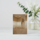 eetkamer in een nieuw bouwterrein visitekaartje (Staand voorkant)