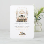 Eetkamertafel | Nieuwjaarsdiner Kaart (Staand voorkant)