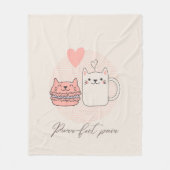 Eetkatten Fleece Deken (Voorkant)