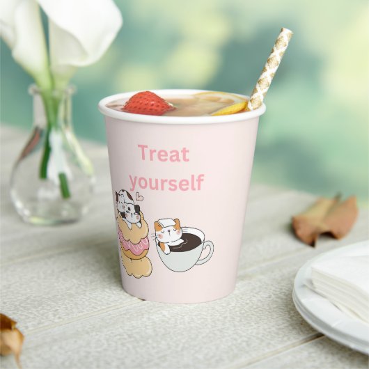 Eetkatten Papieren Bekers (Insitu)