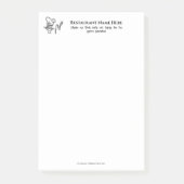 Eetkeuken, bestek, bord restaurants, logo post-it® notes (Voorkant)