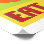 Eetkleurstoffen poster van groenten en fruit (Hoek)