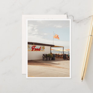 Eetkraam Californië Strand Foto Los Angeles Briefkaart