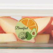 Eetlabels voor ontbijt, lunch en diner labels (Aangebracht)