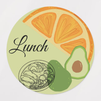 Eetlabels voor ontbijt, lunch en diner labels